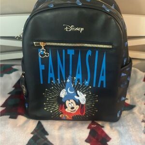 Disney Fantasia Black and Blue Backpack